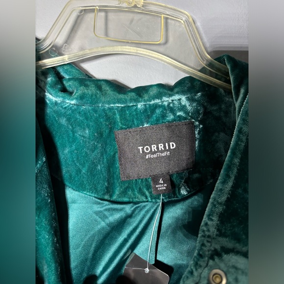 Torrid Velvet Moto Jacket Womens Size 4X - Picture 5 of 6
